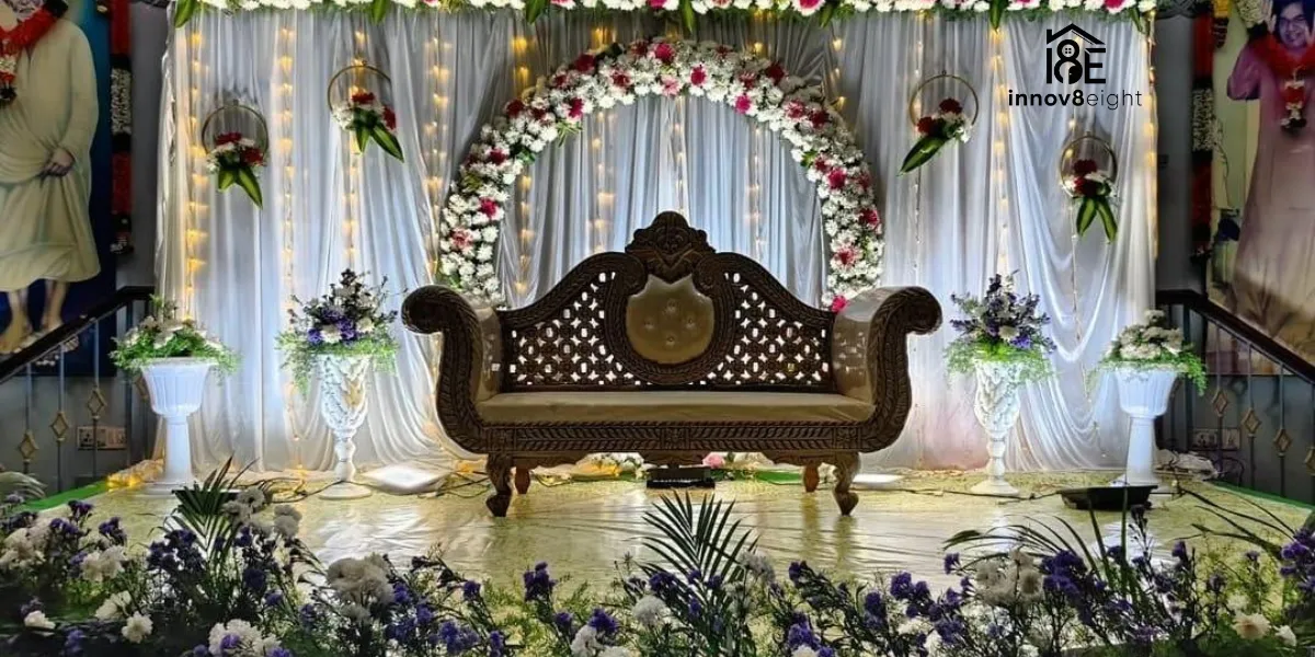 Half Saree Function Decoration at Home with Price Breakdown