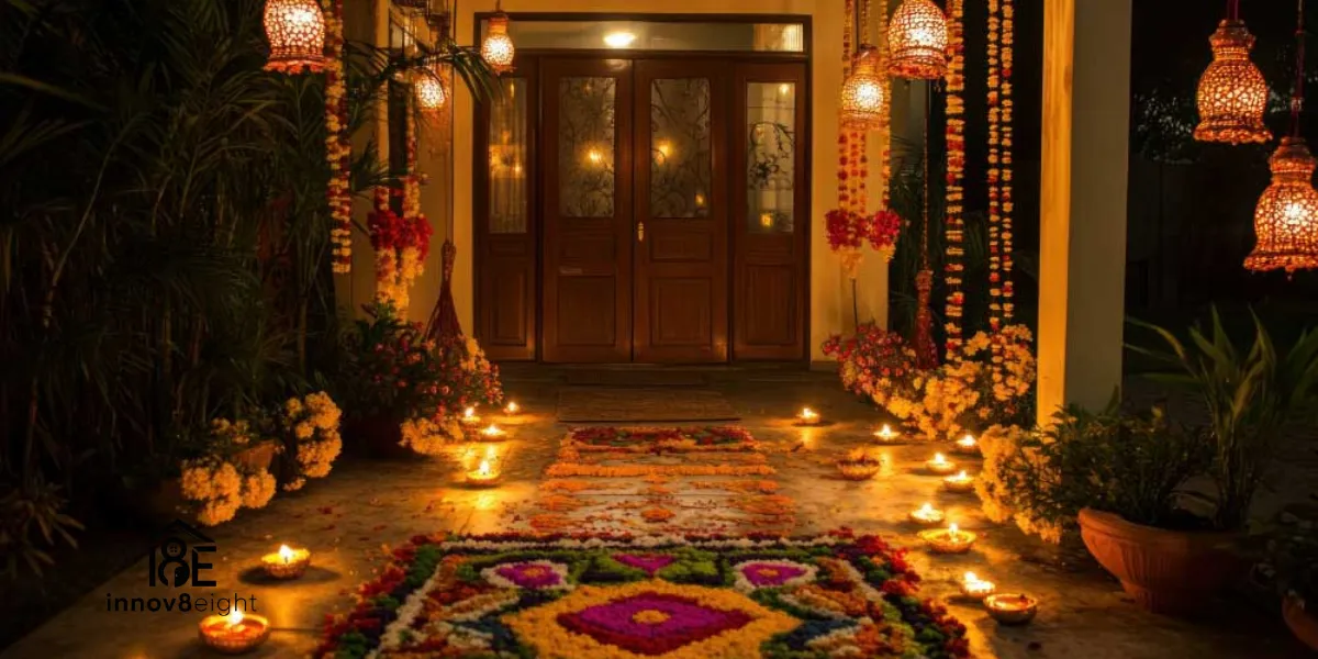 Creative Diwali Light Decoration Outside Home Ideas for 2025