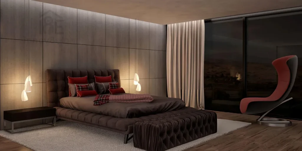 Modern Feng Shui bedroom layout with balanced energy flow