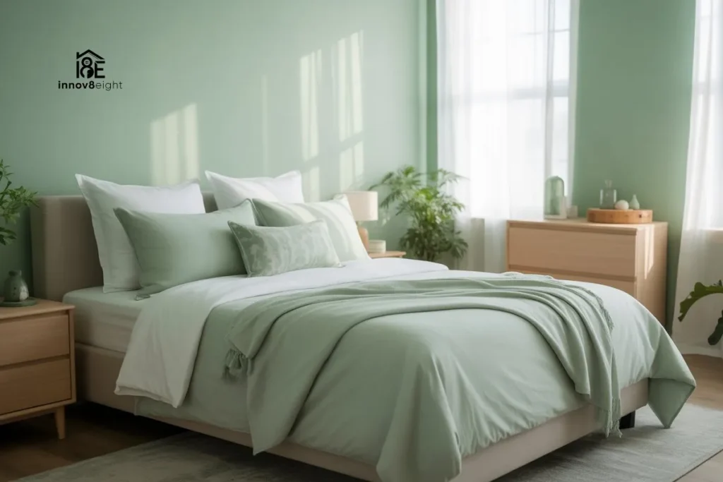 bedroom-mint-green-walls