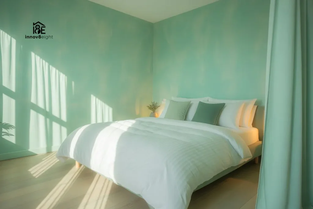 bedroom-mint-green-walls