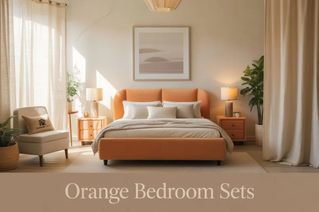 orange bedroom sets