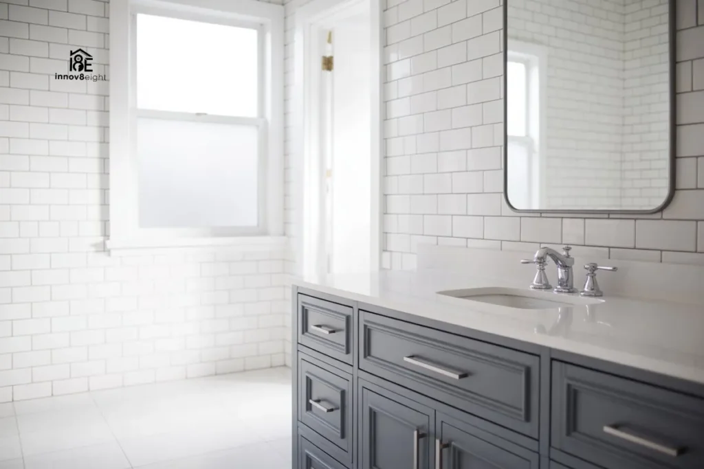 white-bathroom-with-gray-vanity